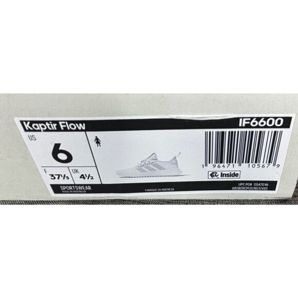 Kaptir Flow Lightweight Mesh Athletic Sneakers In All White Sportswear Design - Picture 4 of 11